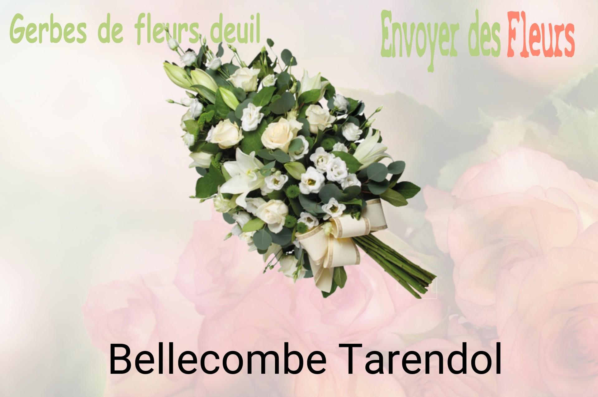 Gerbe de fleurs de deuil livrée à Bellecombe-Tarendol
